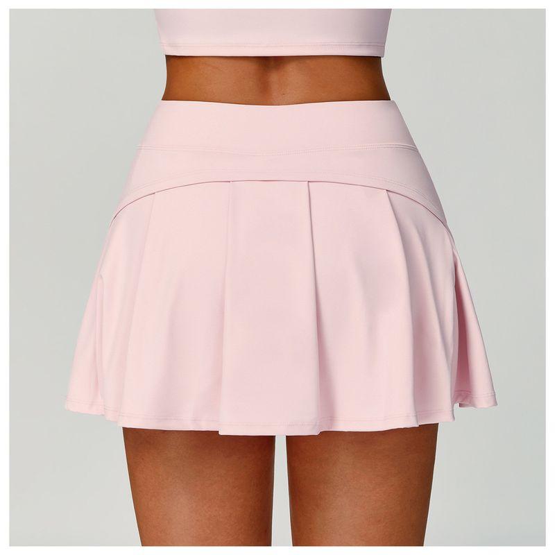Fashion Waist-Turning Sports Short Skirt Fashion Tape Nude Feel Summer Short Skirt with Pockets for Women