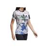 Adidas Originals Blumendruck Rundhals Kurzarm T-Shirt Damen Oberteile CY7370