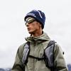 Mountain-style beanie for men, suitable for autumn outdoor hiking and mountaineering, knitted hat with a large head circumference, loose fit, and