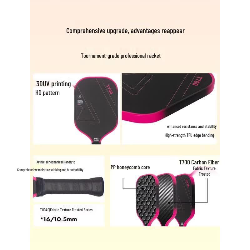 TuBao T700 Szénszálas Professzionális Pickleball Ütő