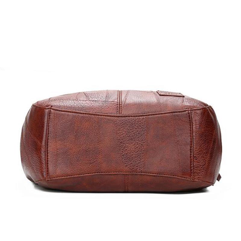 PU Dumplings Effen Kleur Dame Vrouwen Tas Retro Schoudertas Grote Capaciteit Handtas