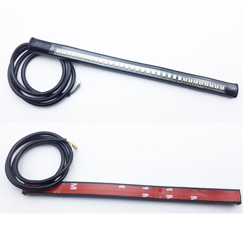 

Гибкий 48-светодиодный мотоциклетный указатель поворота задний тормоз стоп-сигнал лампа стоп-сигнал