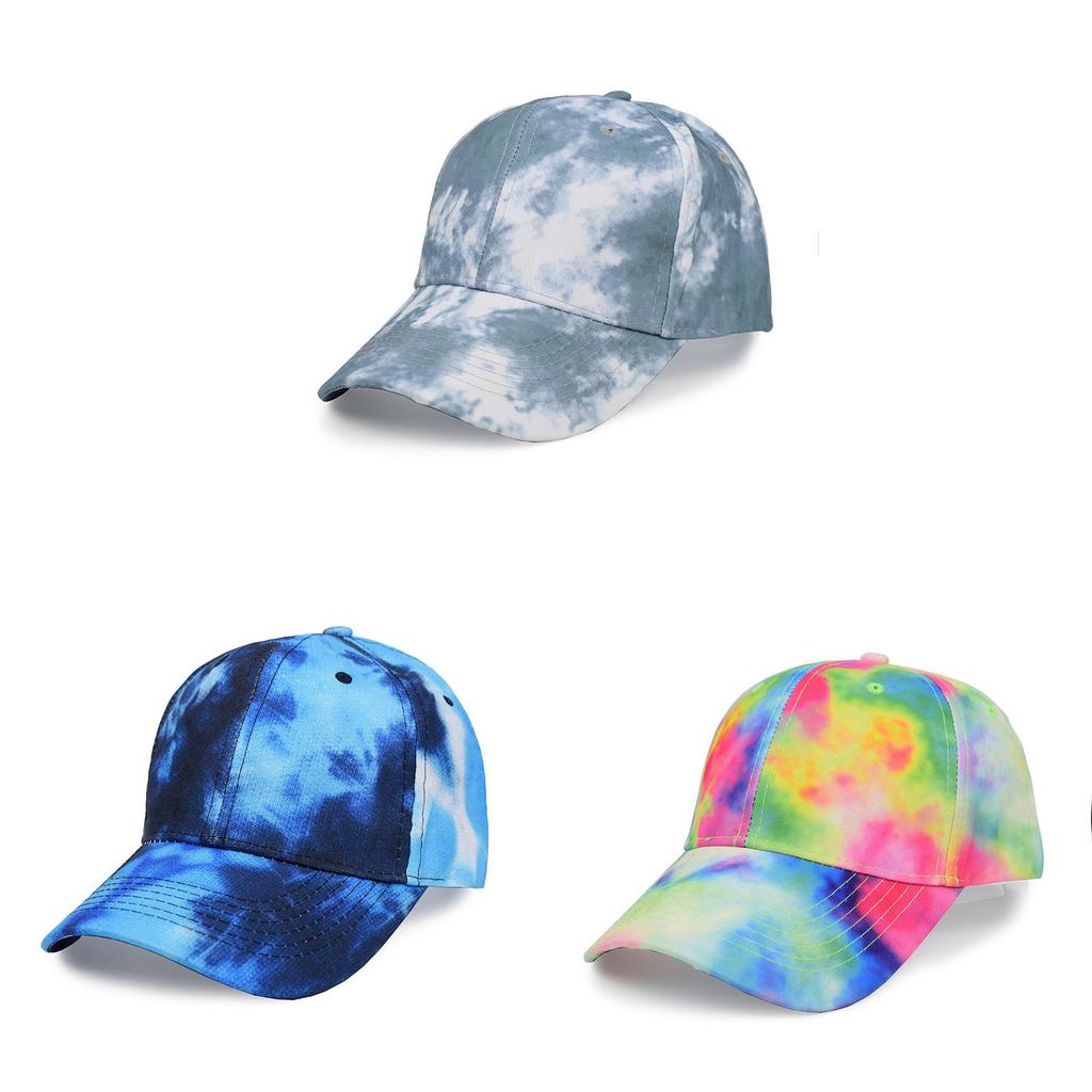 Sports Hat With Tiedye Design For Men And Women Sun Protection Adjustable Breathable