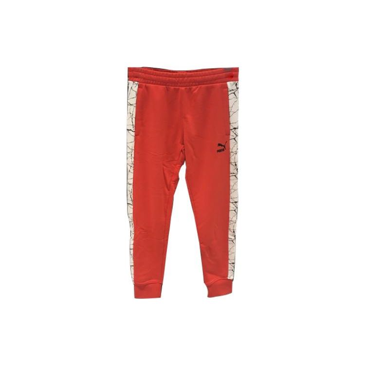 

Puma Color Block Cuffed Sports Casual Pants Men bottoms Red 574832-05 L