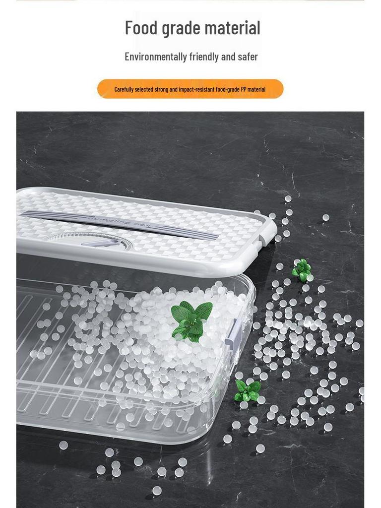 Multi-Layer Food-Grade Dumpling Storage Box for Freezer and Refrigerator