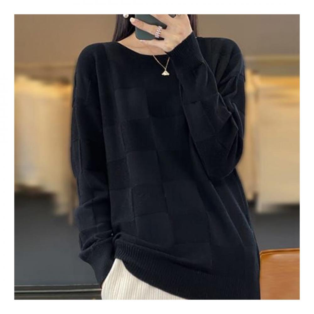 Navava Long Sleeve Knit Round Neck Nk1945