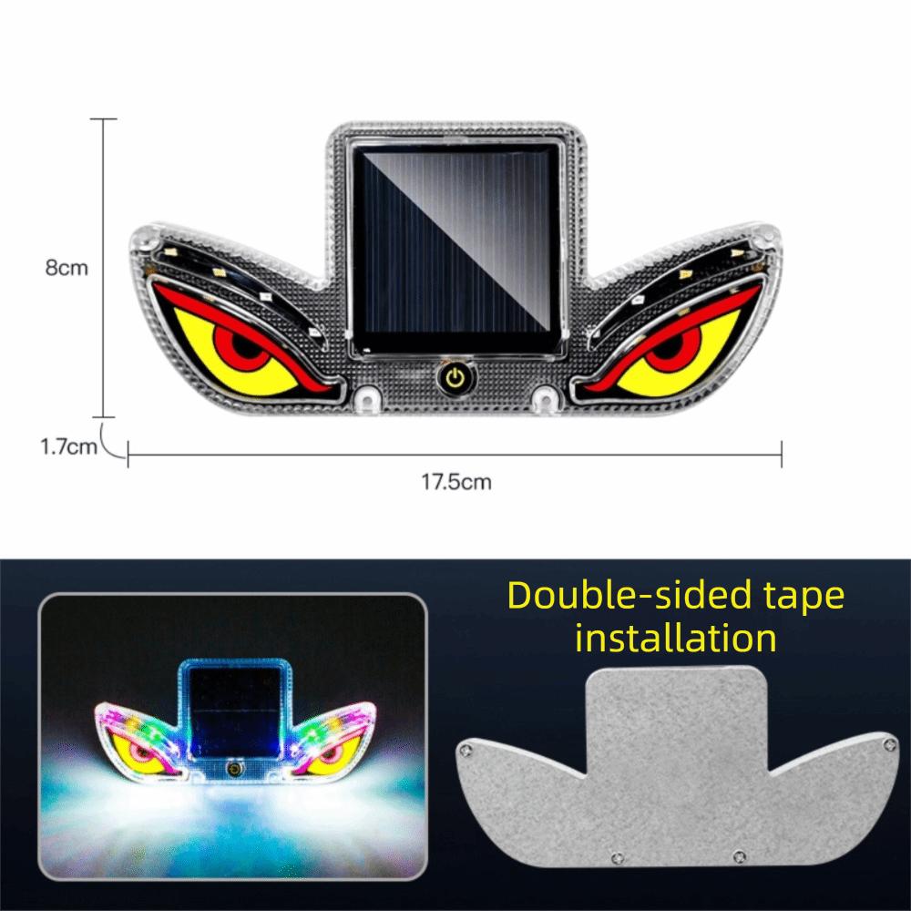 Colorful Solar LED Car Light Wireless Car Atmosphere Light New Vehicle Strobe Light Double-sided fixed