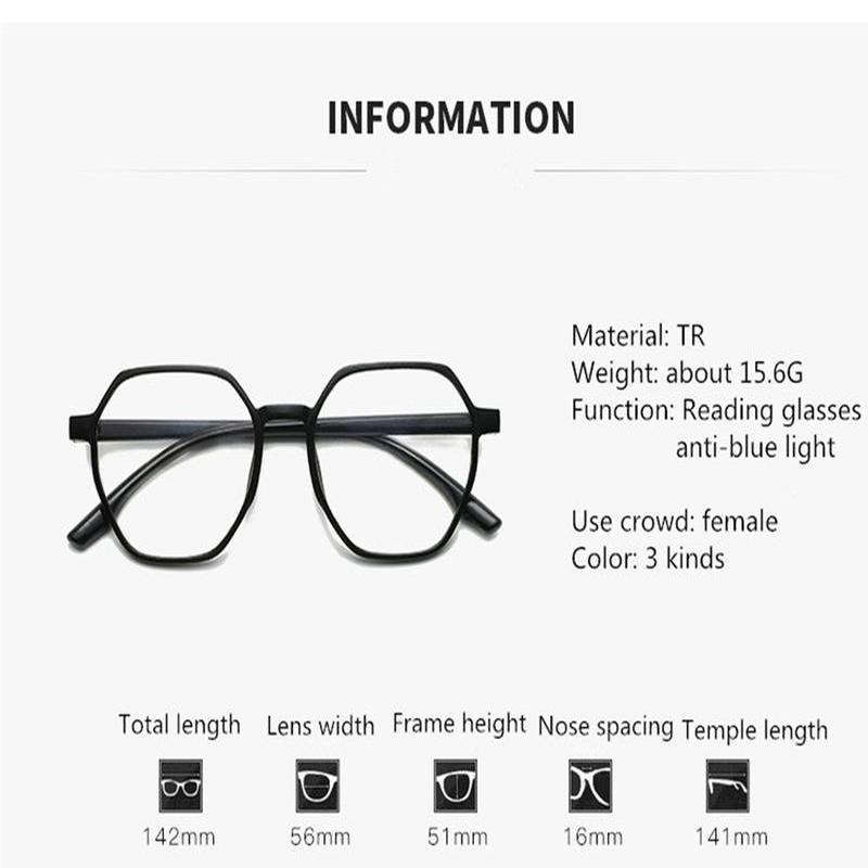 Fashion Reading Glasses Women Men Computer Anti Blue Rays Presbyopia Eyewear Ultralight Reading Eyeglasses Gafas +1 +1 .5 +2 To +4