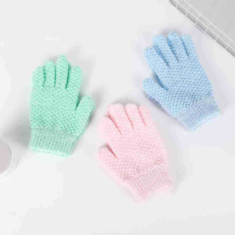 1pair Bath for Peeling SPA Exfoliating Shower Brush Body Cleaning Scrub Mitt Rub Dead Skin Gloves Shower Towel Foam Body Massage