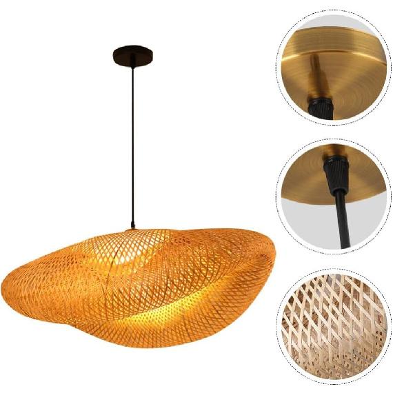 

Креативная бамбуковая люстра, подвесной светильник, цоколь E26/E27, подвесные светильники, прикроватная люстра/потолочное освещение, внутреннее освещение, декоративные подвесные светильники