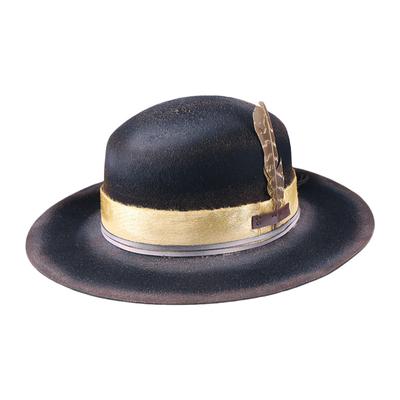 Cappello da Cowboy in Lana Tibetana Cappello da Gentleman Occidentale in Feltro Traspirante Cappello Jazz da Uomo Invernale