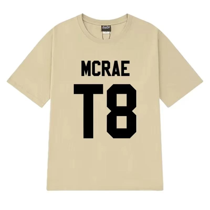2026 Hot Sale Tate McRae T8 Concert Fashion Printed T Shirt Unisex Harajuku Classic Short Sleeve Tshirts Men Women Cotton Tops