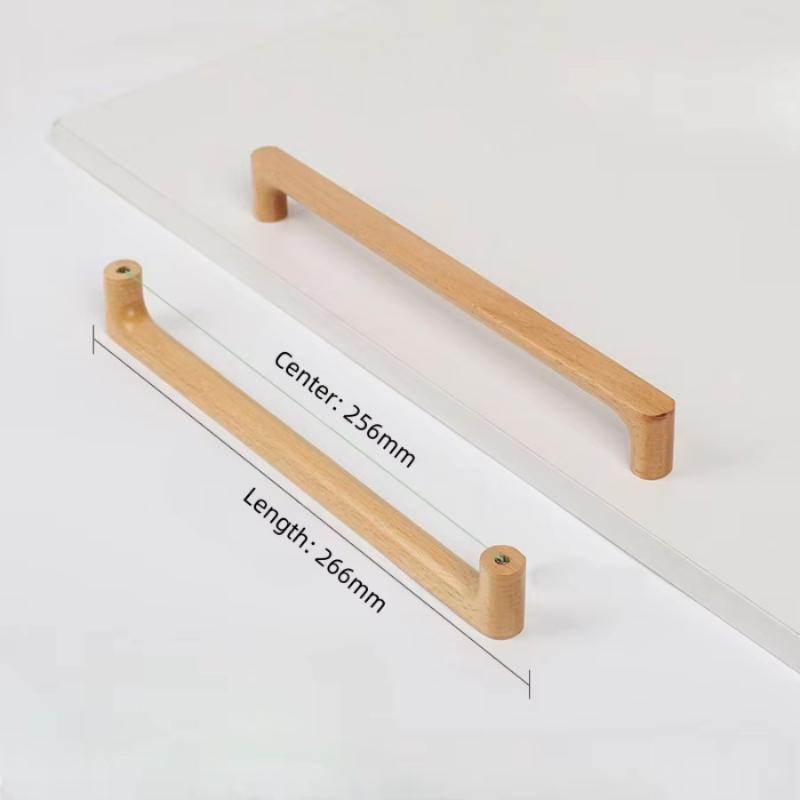 Nordische Houten Meubelgrepen Walnoothout Beukenhout Kastgrepen Kledingkast Deurgrepen Decoratie Kamer Meubilair Hardware