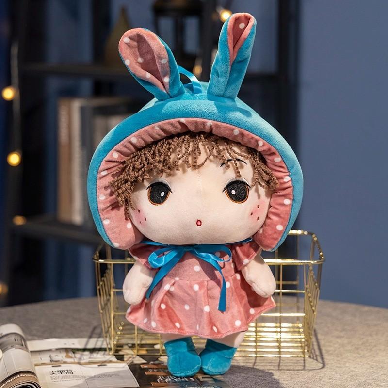 

Plush Animal Princess Doll Soft Cuddly Pillow For Kids And Toddlers Comfort Gift 33cm/12.99in синій