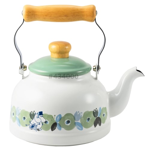 Fuji Enamel Moomin Flower Garden 1.6L Kettle MTH-1.6K