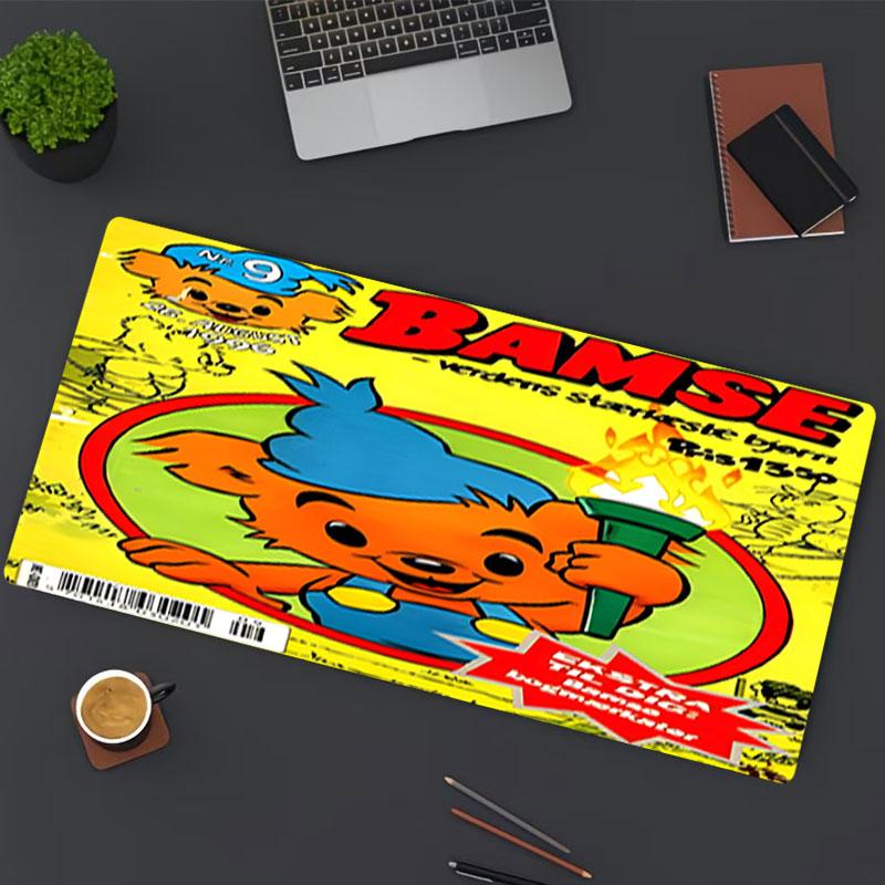 Bamse Print Mouse Pad, for Keyboard Pad Laptop PC Mat for Office Home Use, Desk Decor, Perfect Birthday Gift for Gamers