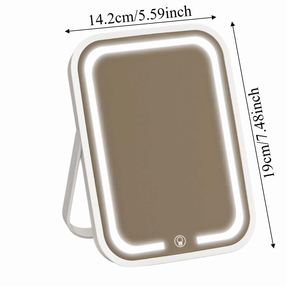 High Definition Rechargeable Makeup Mirror Touch Control Hanging Makeup Mirror Bedroom