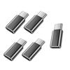 5Pieces  USB C Adapter for Phone 15/16 Tablets Pad Switches Enables Charging and Data Transfer Aluminum