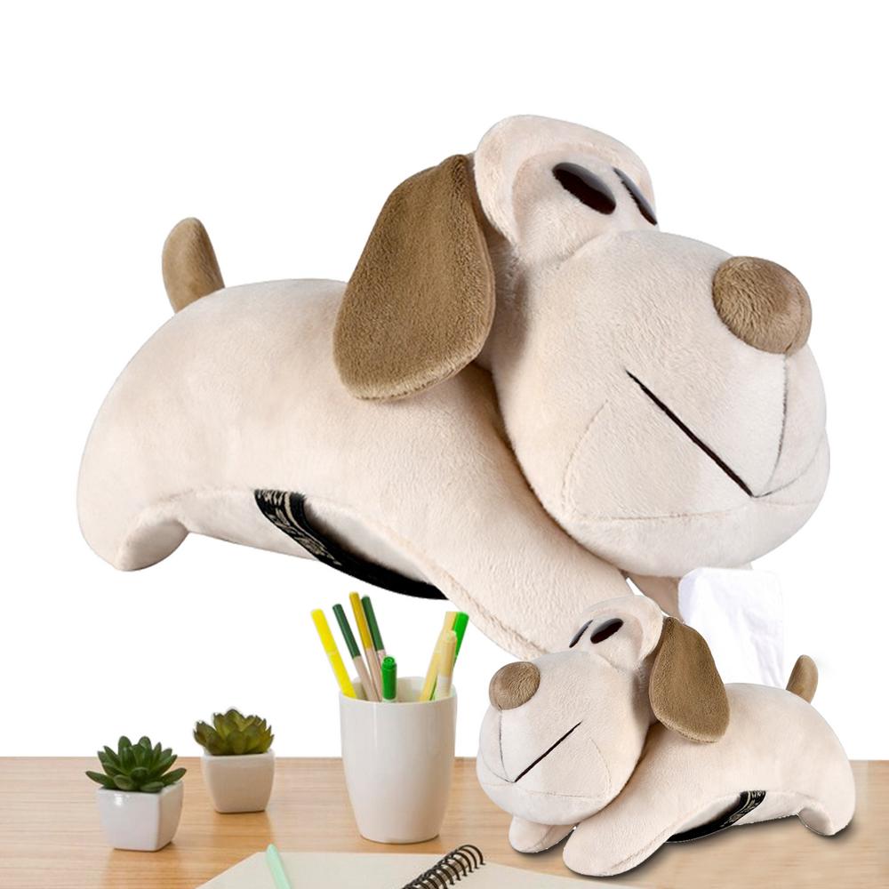 

Мягкий держатель для салфеток в виде мультяшной машины, плюшевая собака, коробка для салфеток в виде мультяшной собаки, коробка для хранения салфеток и бумаги, держатель для плюшевой собаки в виде автомобиля абрикосовый