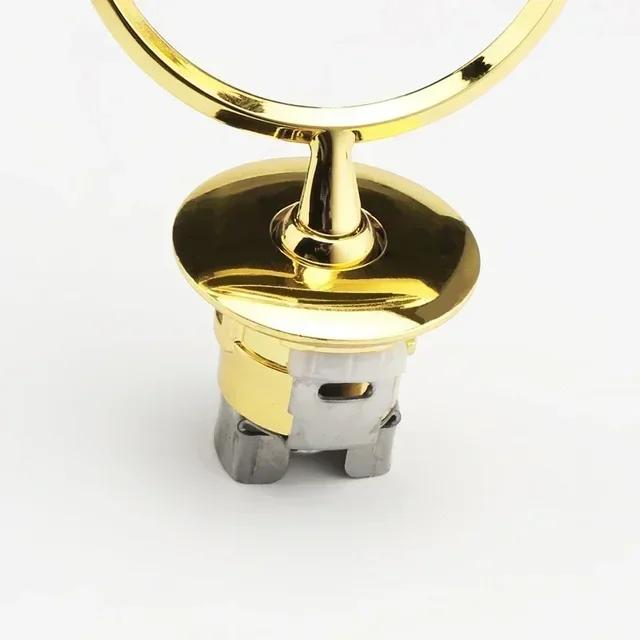 

3D металлическая автомобильная наклейка для Benz CES Car Angel Logo передняя стойка капота, автомобильная металлическая наклейка, универсальная 3D эмблема золотой