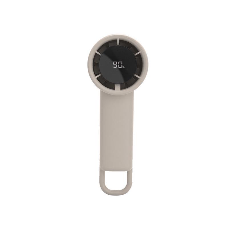 

High-Speed Mini Portable Air Conditioning Fan with Long Battery Life, Digital Display, USB Charging, and Carabiner 62x54x176mm хакі