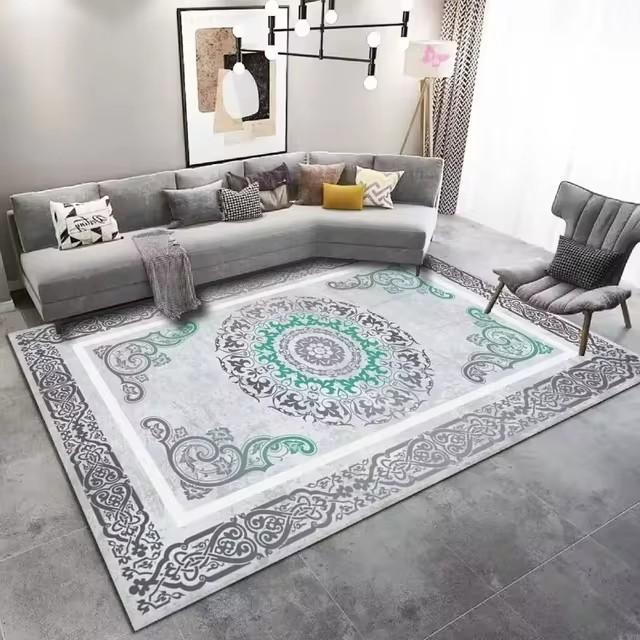 Brand New Luxury Carpet and Living Room Decor Carpet Elastic Mat Bedroom Carpet Home Decor Non-slip Mat Machine Washable