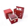 Rotating Rose Gift Box Acrylic Ring Necklace Flower Jewelry Box For Girlfriend Mother 2026 Hot Sale Christmas Romantic Gifts
