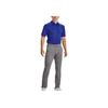Under Armour Solid Fit Logo Print Short Sleeve Polo Shirt Men Tops Blue 1290140-400