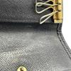 Used LOUIS VUITTONKey Holder  Black Leather Unisex