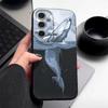 Blues Fish Whale Ocean Phone Case For Samsung S26 S25 S24 Ultra S23 S22 S21 FE A15 A16 A17 A35 A36 A37 A54 A55 A56 A57 5G Leather Texture Soft Cover