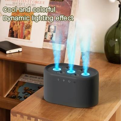 USB Electric Air USB Electric Air Heavy Fog 7 Spray Humidifier Purifier with Pickup Light Sound Control Mist Air Humidifier