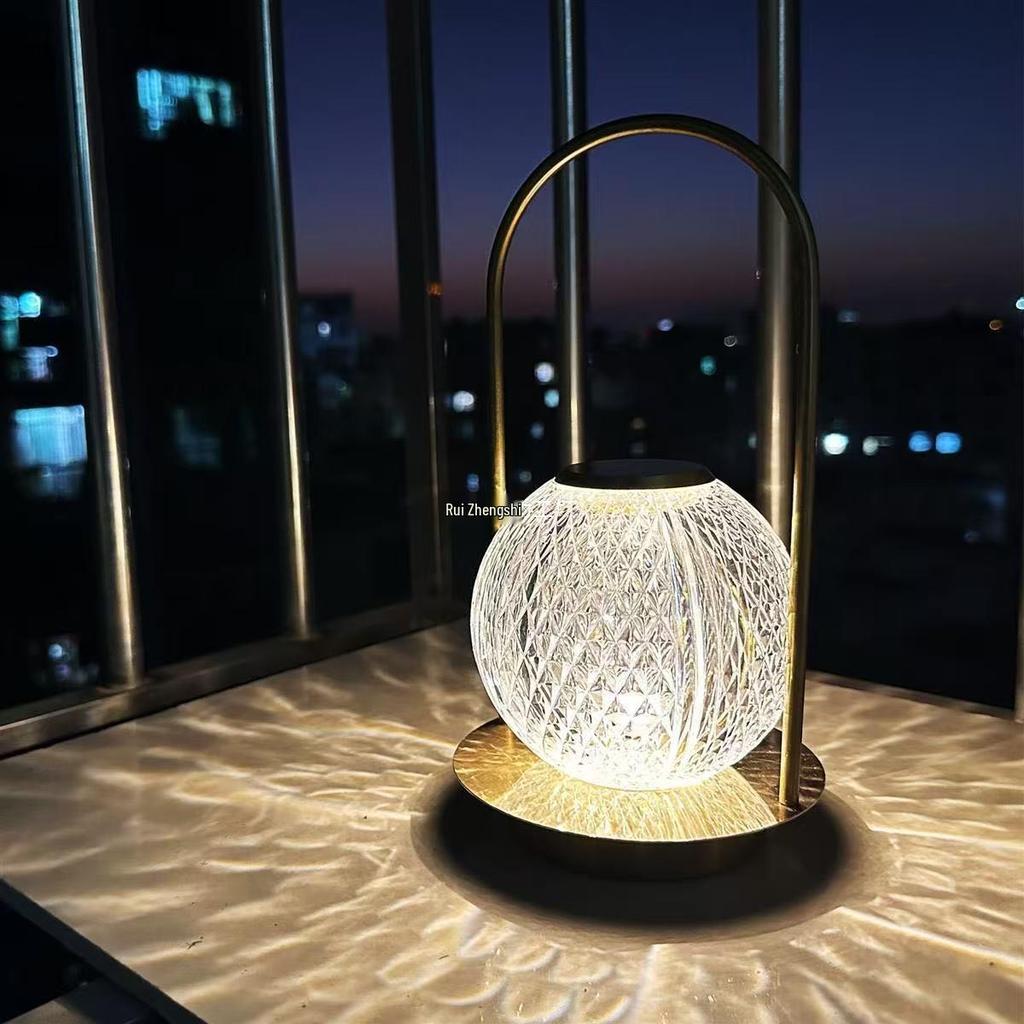 Portable Metal Table Lamp: Creative Turkey Design for Camping, Bar, Bedroom, and Bedside Atmosphere