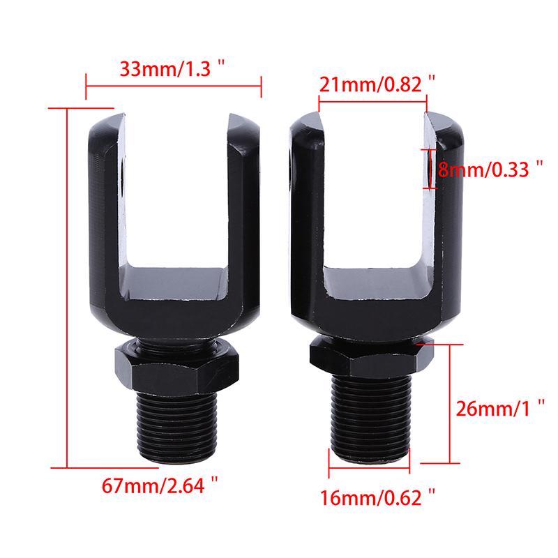 Motorcycle Shock Absorber U Head End Metal Rear Damper Adapter for Modified Bike Parts