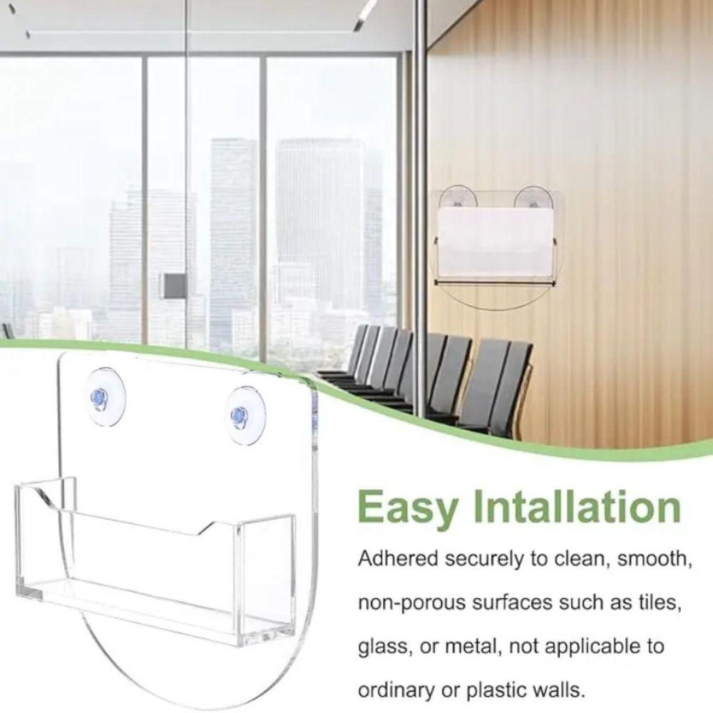 Window Mount Business Card Holder Suction Cups Business Card Box  Commercial Buildings