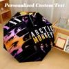 Portable Auto Folding Umbrella,Arctic Monkeys 8 Rib Waterproof Umbrella For Camping Commute