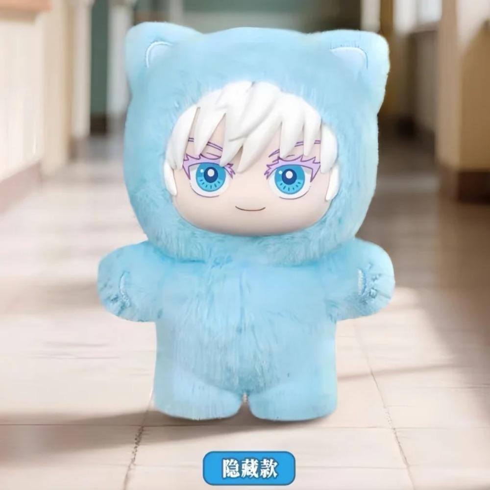 Genuine Kawaii Jujutsu Kaisen 2 Cat Ear Plushie Series Blind Box Anime Dolls Mystery Room Decoration Festival Collectibles Gifts