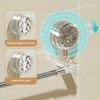 Wall-mounted Suction Cup Towel Rack Rotated Telescopic Towel Bar Towel Holder Hanging Pole