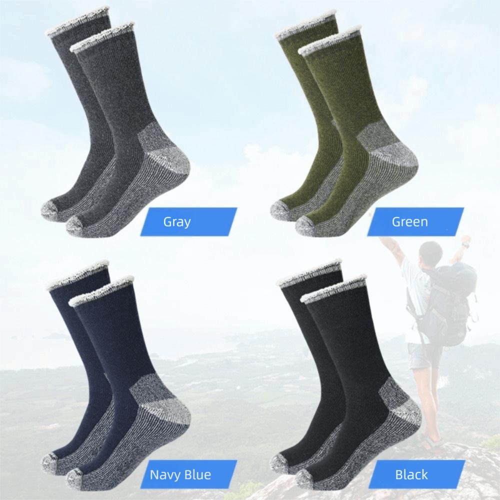 Soft Comfortable Fuzzy Wool Socks Thickened Mountaineering Winter Warm Socks Breathable Outdoor Sports Socks For Female Male