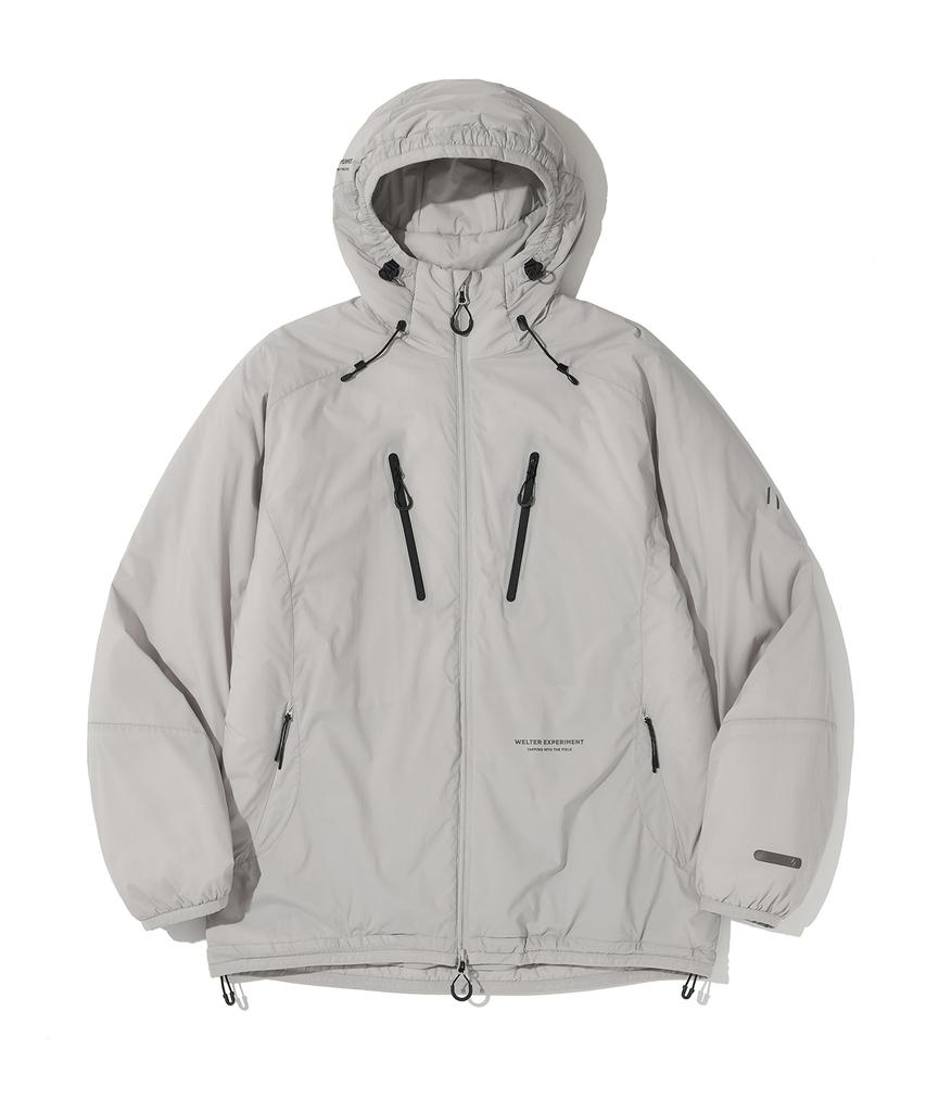 Welter Experiment Reflective Stitch Primaloft Insulation Jacket_Light Gray_Wol086