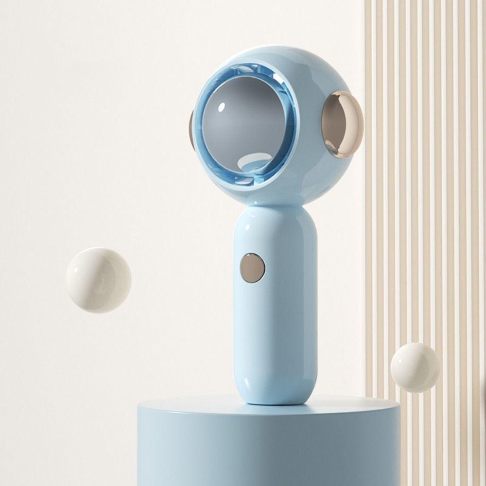 

Outdoor Mini Hand Fan Desktop Fan Summer Student Handheld Fan Small Fan Electric Fan USB Fan синий