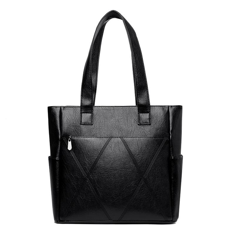

Tote bag, large bag, women s bag, 2025 new casual retro trend, high-end commuter shoulder bag, work handbag чорний