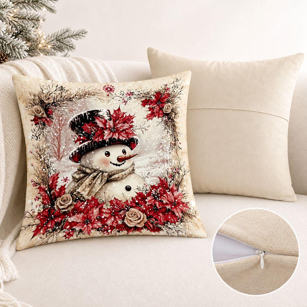 Hidden Zipper Decorative Cushion Cover Soft Texture Throw Pillow Cover Sofa Decoration