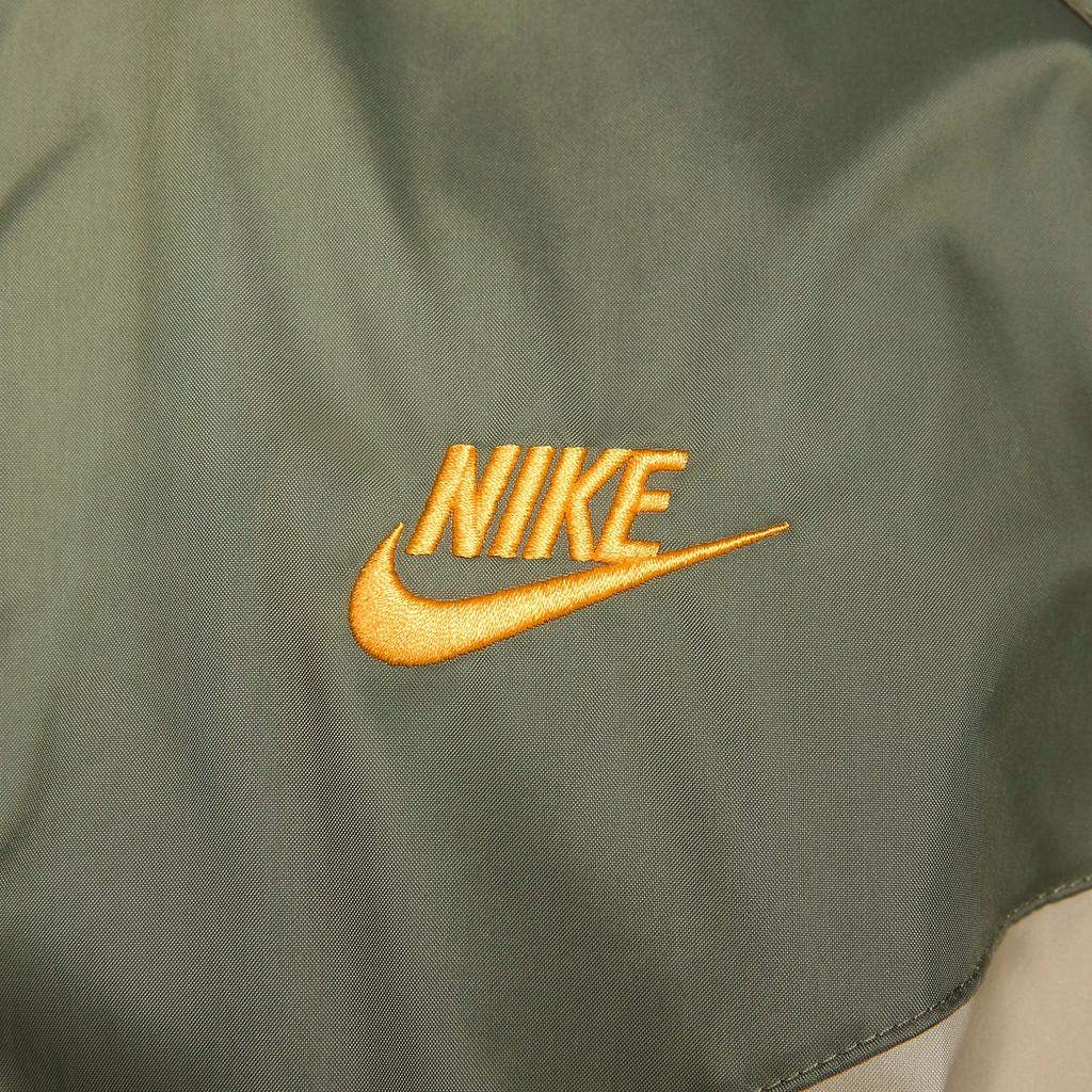 Nike Sportswear Windrunner Logo Embroidered Color-Block Hooded Jacket Men Outerwear Khaki DA0001-247