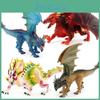 Authentic Pvc Static Model Impressive Mythical Lava Dragon And Battle Dragon Display