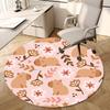 1pc Office Carpet Chair Mats Cute Guinea Pig Floral Pattern Perfect for Decorating Office Chairs, Living Rooms, Or Bedrooms