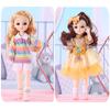 12 Inch 30Cm 1/6 Girl Bjd Dolls With Clothes Skirt Hat Headdress Dress Up Diy Toys Dollhouse Accessories Children Birthday Gifts