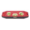 Triple Bubble Level Mini Portable with Magnetic Base 1mm Accuracy Large Bubbles Plastic 15cm