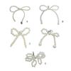 Fashion Bowknot Keychain for Women Sweet and Cute Shoes Decorations Keyring Bag Pendant for Purse Backpack Handbag