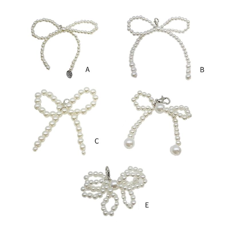Fashion Bowknot Keychain for Women Sweet and Cute Shoes Decorations Keyring Bag Pendant for Purse Backpack Handbag