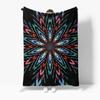 Levendig Abstract Geometrisch Patroon Fleece Deken Kleurrijke Wervelingen Plaid Deken Moderne Decoratieve Bed Deken Huis Decoratie